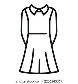 Code education icon outline vector. Fashion shirt. Children college