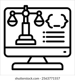 Code Of Ethics Icon Element For Design