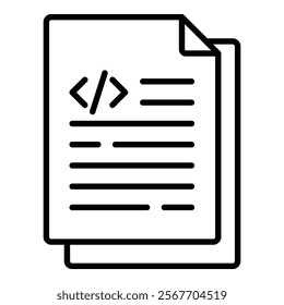 Code File Icon Element For Design