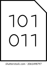 Code file Isolated Vector icon which can easily modify or edit

