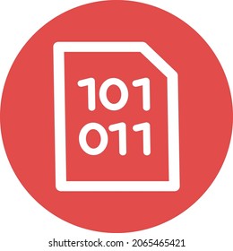 Code file Isolated Vector icon which can easily modify or edit

