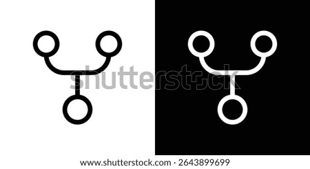 Code Fork icon vector simple element illustration editable