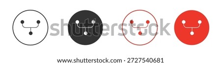 Code Fork icon. web vector design