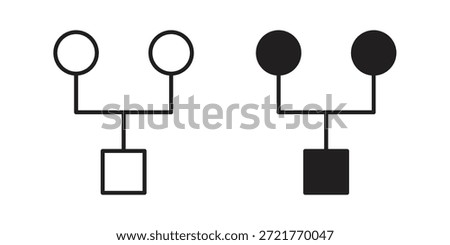 Code Fork icon for your website design, logo, app, UI. EPS10