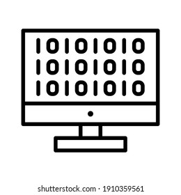 Code, hack, hacking icon vector image. Can also be used for internet security. Suitable for use on web apps, mobile apps and print media.