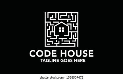 Code house logo design inspiration