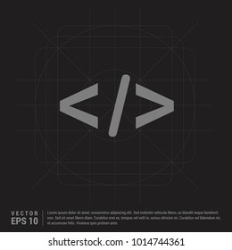 code icon - Black Creative Background