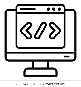 Code Icon Element For Design