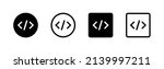 Code icon. Code html signs. Program coding icons. Coding sign. Stock vector. EPS 10