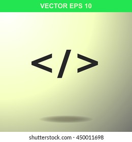 Code icon. Illustration for business.