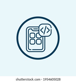 code icon isolated on white background from user experience collection. code icon thin line outline linear code symbol for logo, web, app