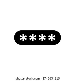 PİN code icon, password sign design. Encrypted system. Guarded
