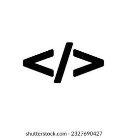 Code icon.  Program coding symbol for your web site design, logo, app, UI. Vector illustration.