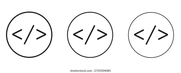 Icono de código para Info Gráfico, Elementos de diseño y Sitios web