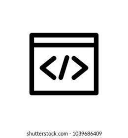 code icon vector