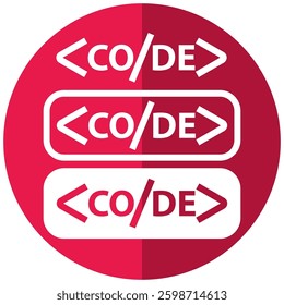 code icon vector design symbol templates