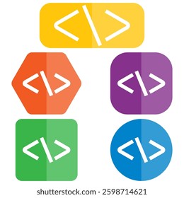 code icon vector design symbol templates