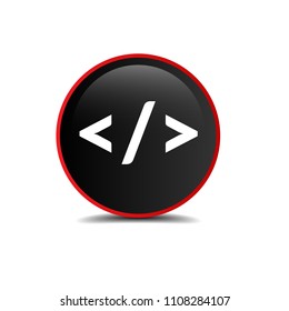 code icon, vector illustration