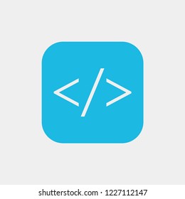 code icon. Vector Illustration.