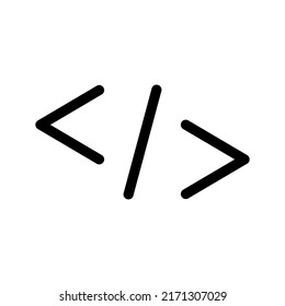 Code Icon Vector Symbol Design Illustration