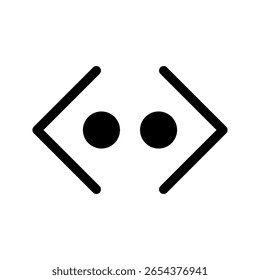 Code Icon Vector Symbol Design Illustration