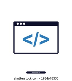 Code icons. Cyber Security Icons. Internet Security Sign and Symbols. Vector illustration, Illustration eps 10