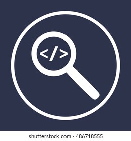 Code Icon,vector.  Flat design.