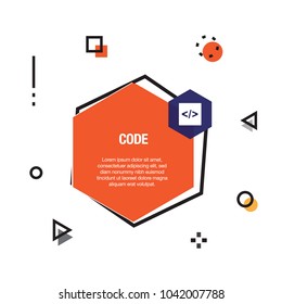 Code Infographic Icon