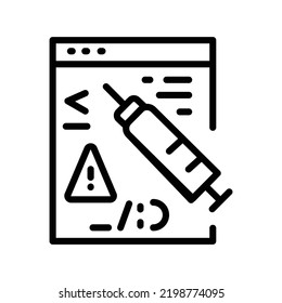 Code Injection сolor Line Icon. Pictogram For Web Page.