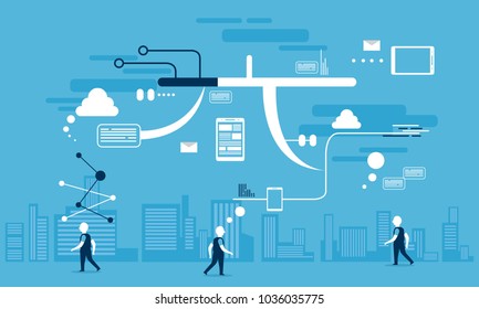 The code of life flat background