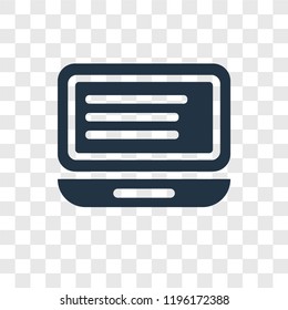 Code listing vector icon isolated on transparent background, Code listing transparency logo concept