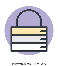 Code Lock Colored Vector Icon