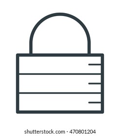 Code Lock Colored Vector Icon