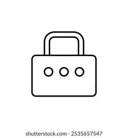 code lock icon Flat logo isolated symbol