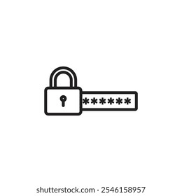 Code Lock thin line vector icon