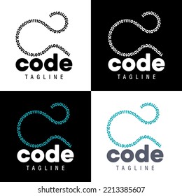 Code Numbers Developer Matrix Logo