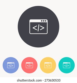 code on browser icon