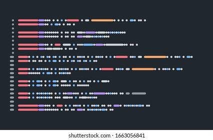 Code-On-Screen-Flachbild-Illustration