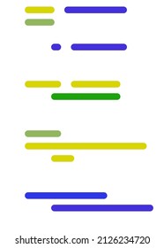 Code on screen vector illustration, flat cartoon coding lines simulation