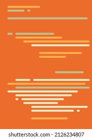 Code on screen vector illustration, flat cartoon coding lines simulation