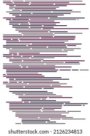 Code on screen vector illustration, flat cartoon coding lines simulation