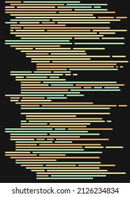 Code on screen vector illustration, flat cartoon coding lines simulation