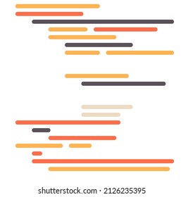 Code on screen vector illustration, flat cartoon coding lines simulation