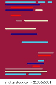 Code on screen vector illustration, flat cartoon coding lines simulation