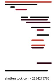 Code on screen vector illustration, flat cartoon coding lines simulation