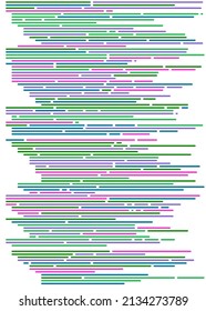 Code on screen vector illustration, flat cartoon coding lines simulation