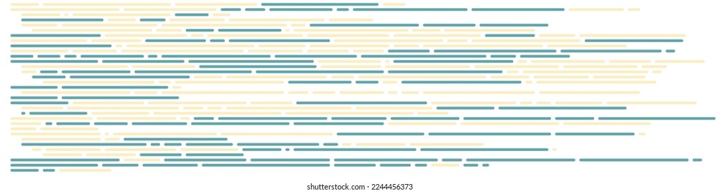 Code on screen vector illustration, flat cartoon coding lines simulation