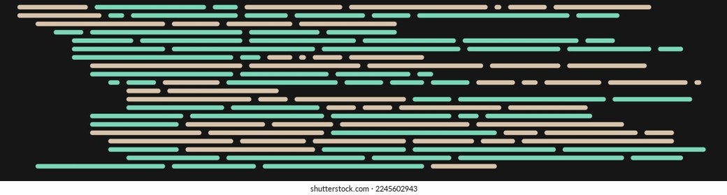 Code on screen vector illustration, flat cartoon coding lines simulation