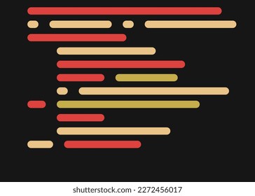 Code on screen vector illustration, flat cartoon coding lines simulation