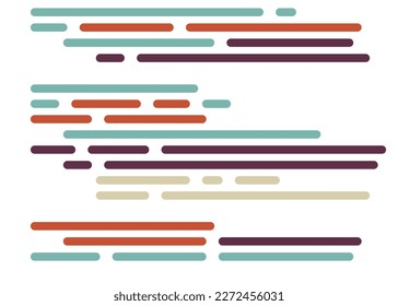 Code on screen vector illustration, flat cartoon coding lines simulation